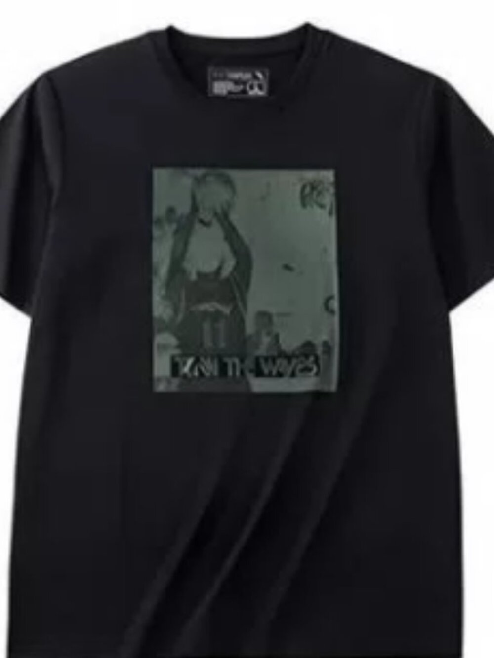 Anime Graphic T-Shirt Black